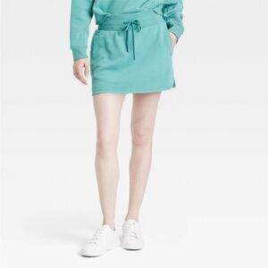 Women's French Terry High-Rise Skort - JoyLab™ Green XL NWT
